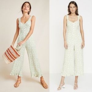 Faithfull The Brand Lameka Jumpsuit Green Floral